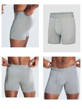 New Savage x Fenty Shadow Fit Boxer Briefs Gray Size M